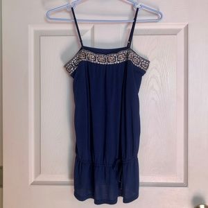 Target brand Embellished navy blue tank top Sz small